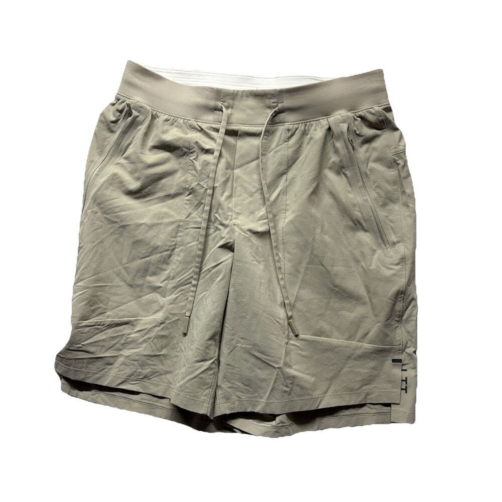 Lululemon License to Train Linerless Short 7” M7APYS Raw Linen Size Small